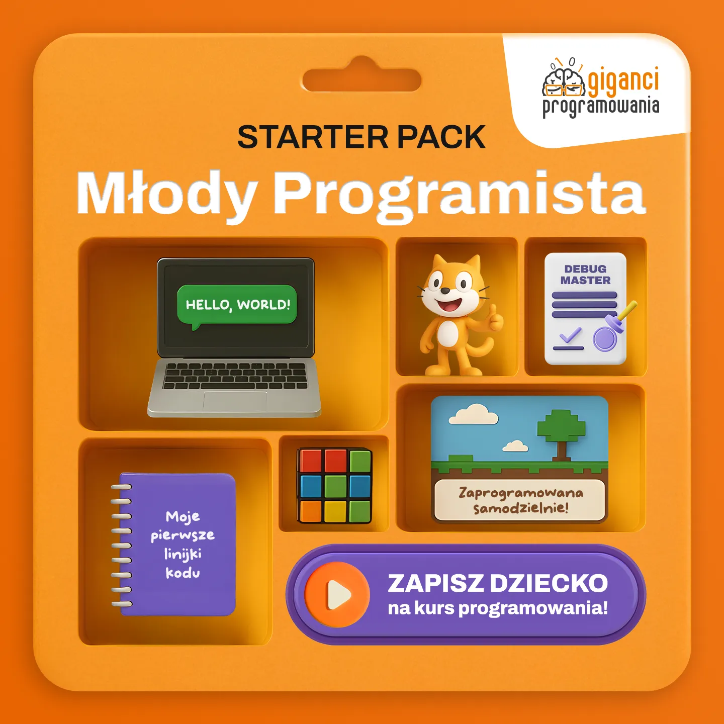 Advertising post for Giganci Programowania